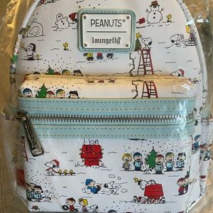 Loungefly Peanuts Mini Backpack (Christmas Theme)